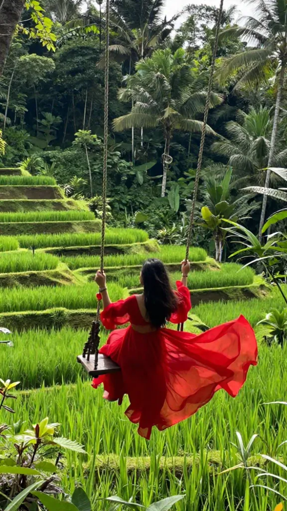 Flowing Red Maxi Dress
