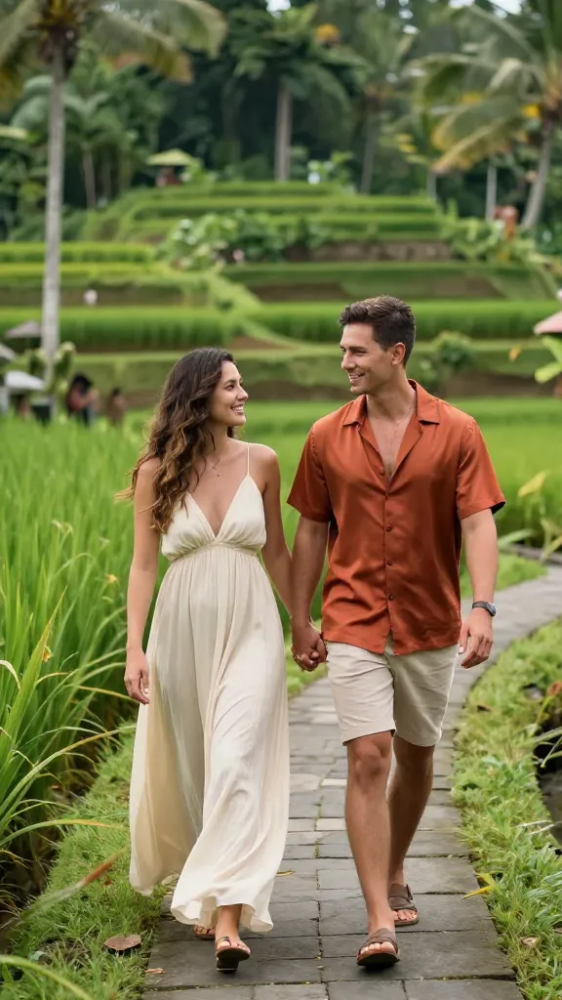 Flowy Maxi Dresses and Silk Shirts