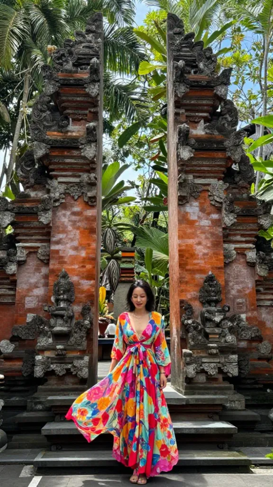 Flowy Floral Maxis for Temple Visits