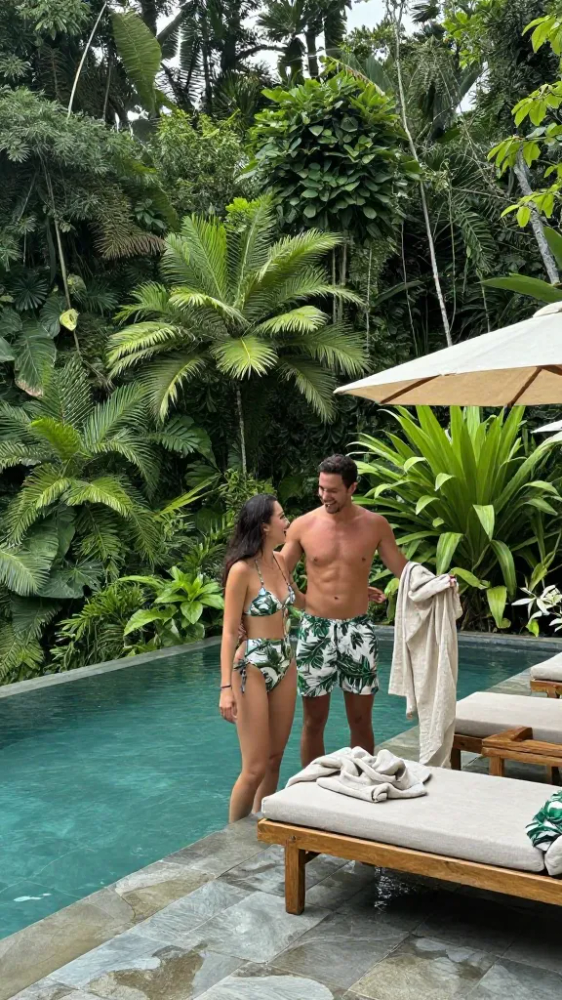 Tropical Print Swimwear for Jungle Pools