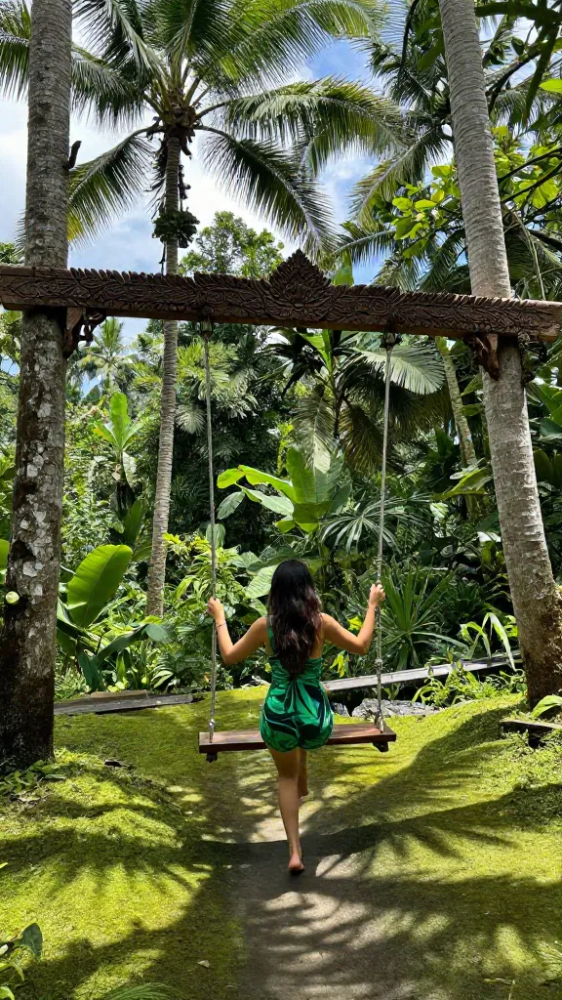Tropical Leaf Print Romper