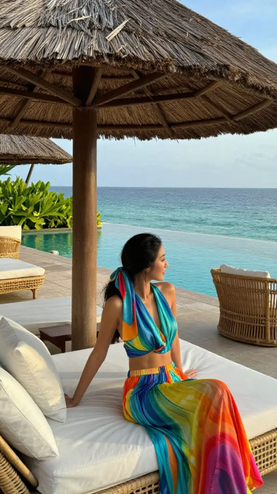 Wide Leg Palazzos and Scarf Top