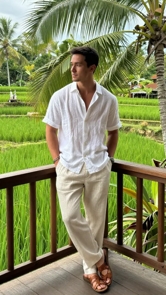 Lightweight Linen Trousers for Tropical Heat
