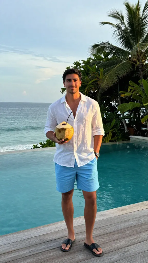 Sky Blue Chino Shorts