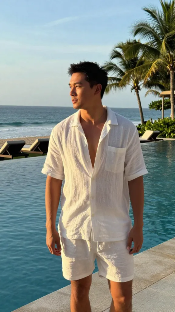 Lightweight Cotton Overshirts for Beach Clubs