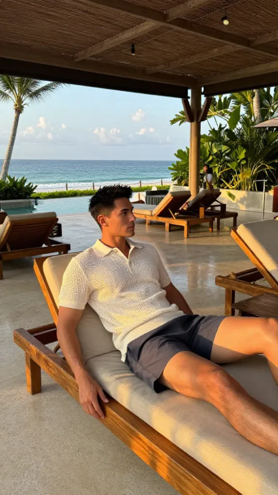 Classic Polo Shirts for Beach Club Lounging