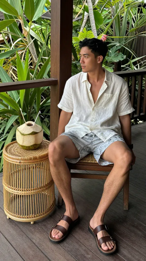 Classic Leather Strap Sandals