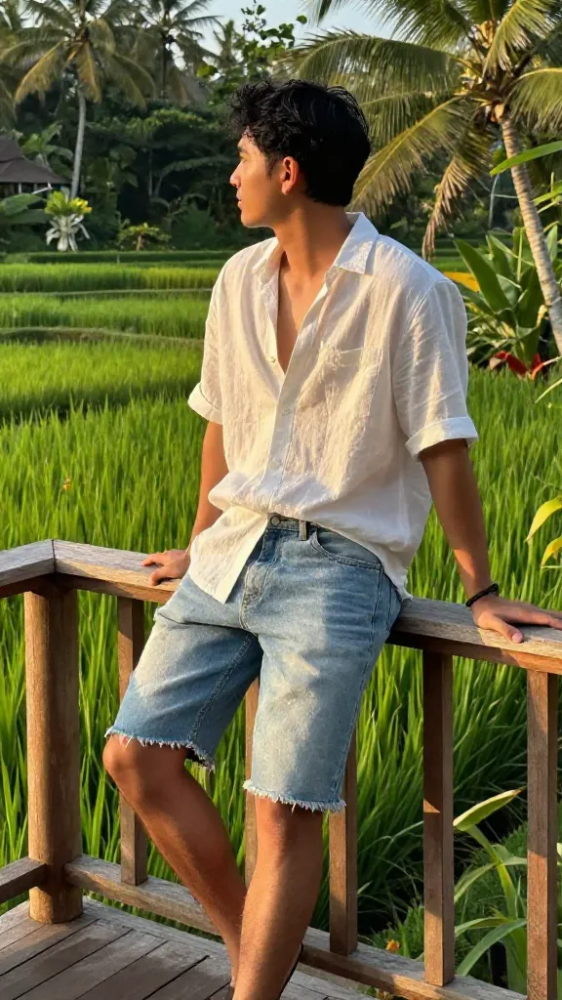 Light Blue Denim Cutoffs