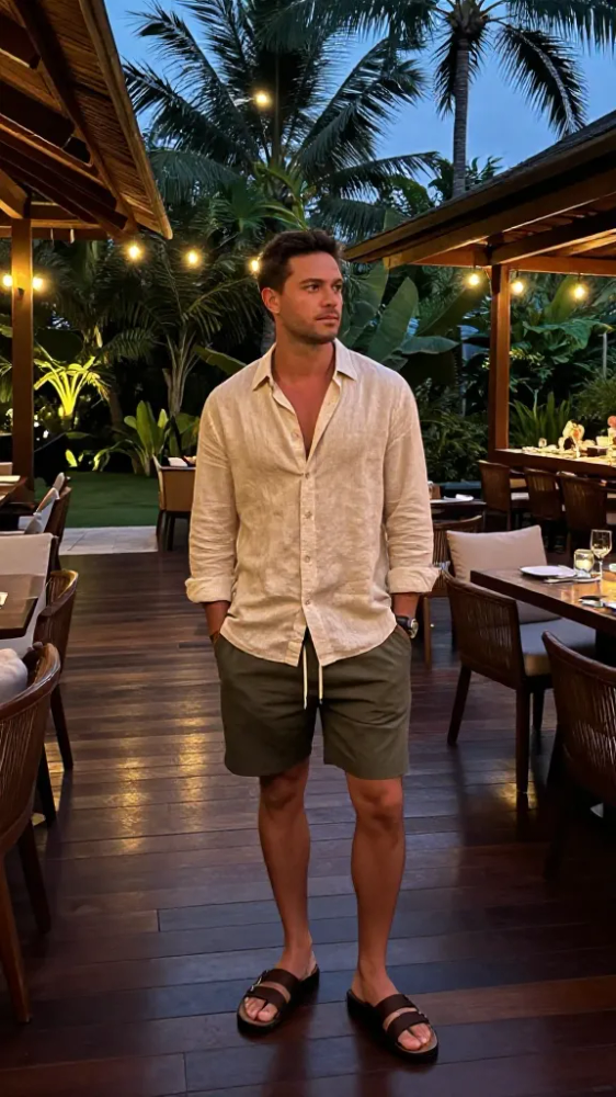 Leather Sandals for Resort Dinners