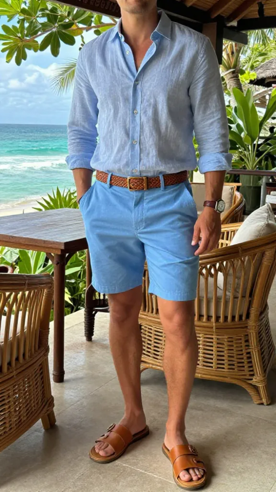 Tan Leather Sandals and Accessories