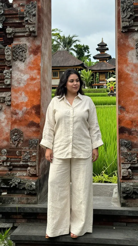 Breathable Linen Sets for Temple Visits