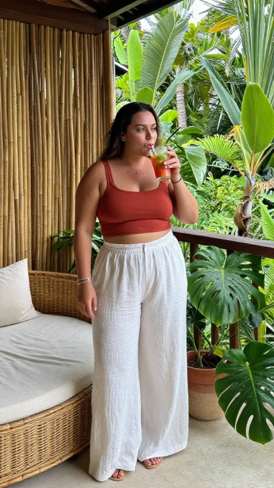 Wide Leg Trousers and Crop Tops