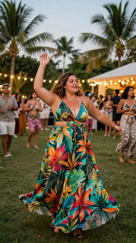 Flowy Maxi Dresses with Bold Prints