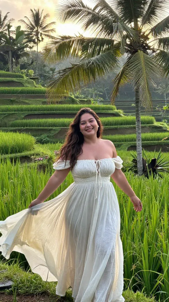 Off-the-Shoulder Boho Gowns for Photo Shoots