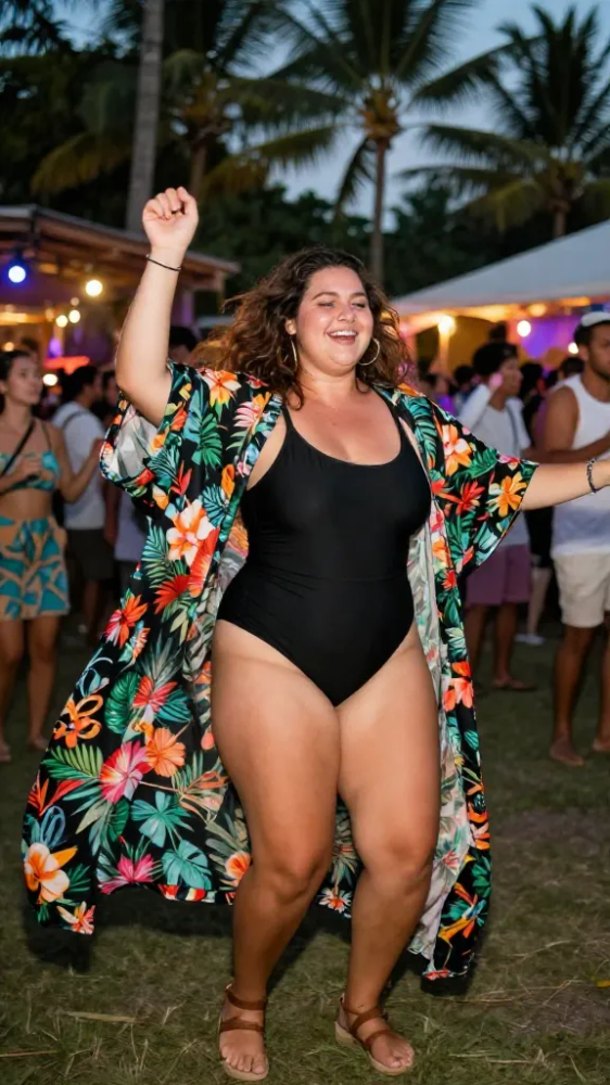 Lightweight Kimonos Over Bodysuits