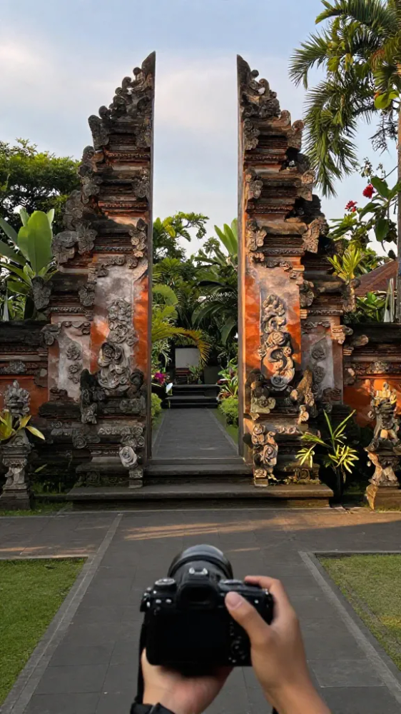 Traditional Balinese Gates and Intricate Architecture