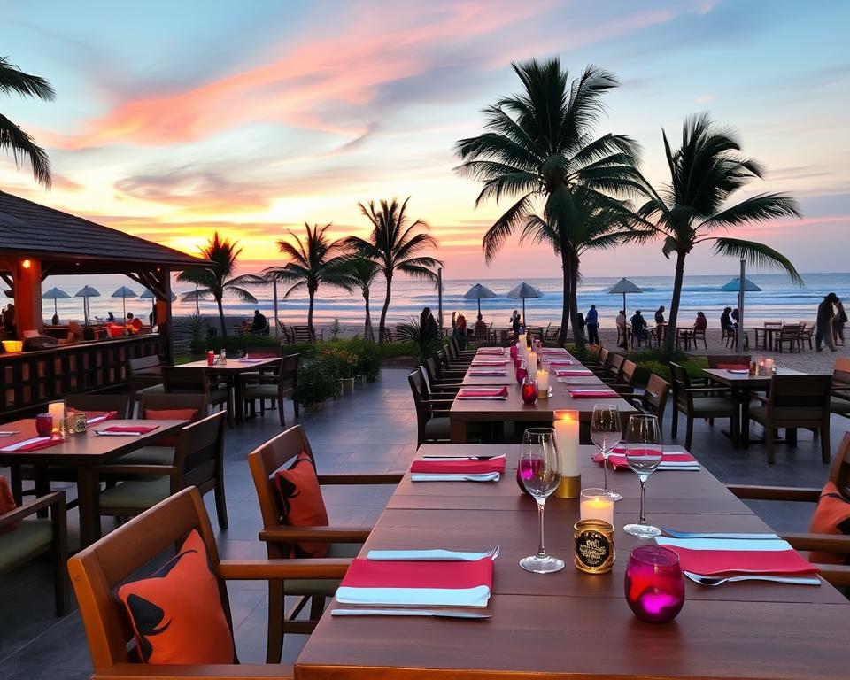 Are there any beachfront Italian restaurants in Kuta?