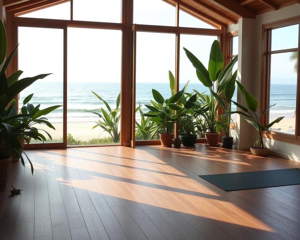 Are there any beachfront yoga studios in Kuta?