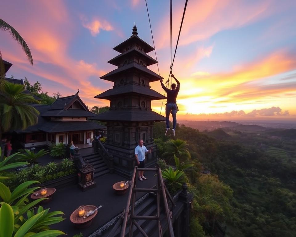 Bali Reverse Bungee and Local Culture