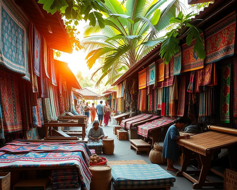 Batik and Traditional Textiles in Kuta Markets