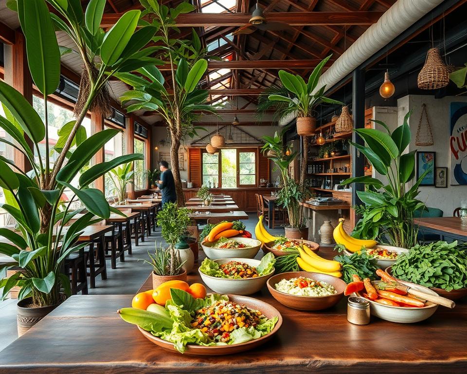 Can you find raw food at organic restaurants in Kuta?