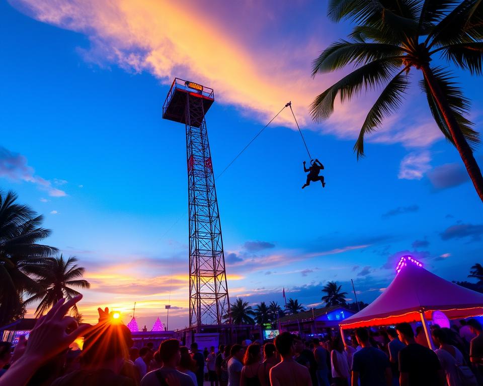 Celebrity Experiences: Reverse Bungee in Kuta Bali