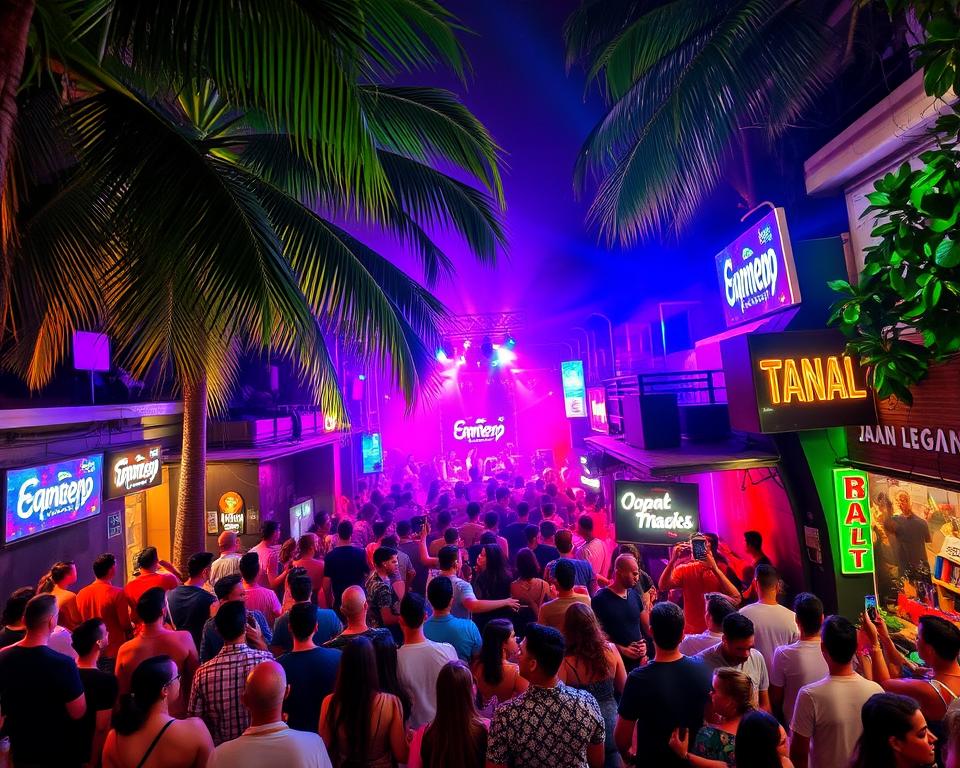 Clubs with International DJs on Jalan Legian