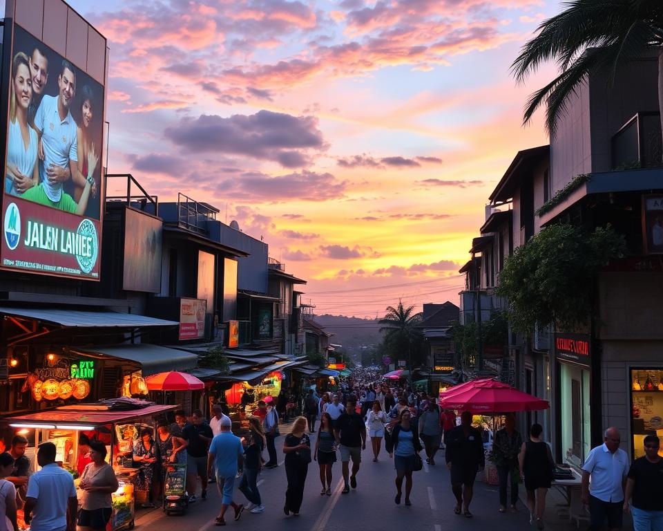 Comparison of Jalan Legian to Kuta and Seminyak