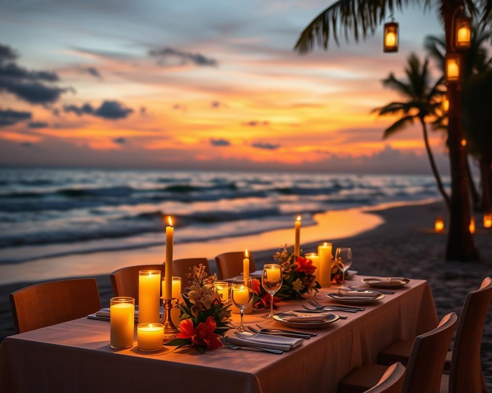 Do any restaurants in Kuta Bali offer candlelight dining?