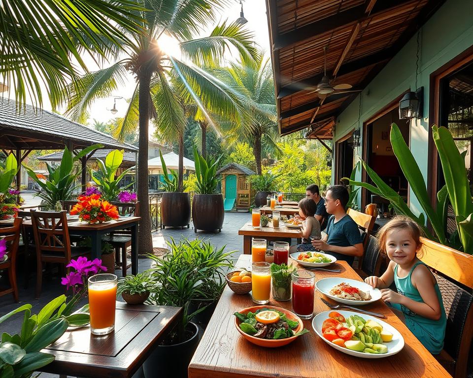 Do organic restaurants in Kuta offer kid-friendly menus?