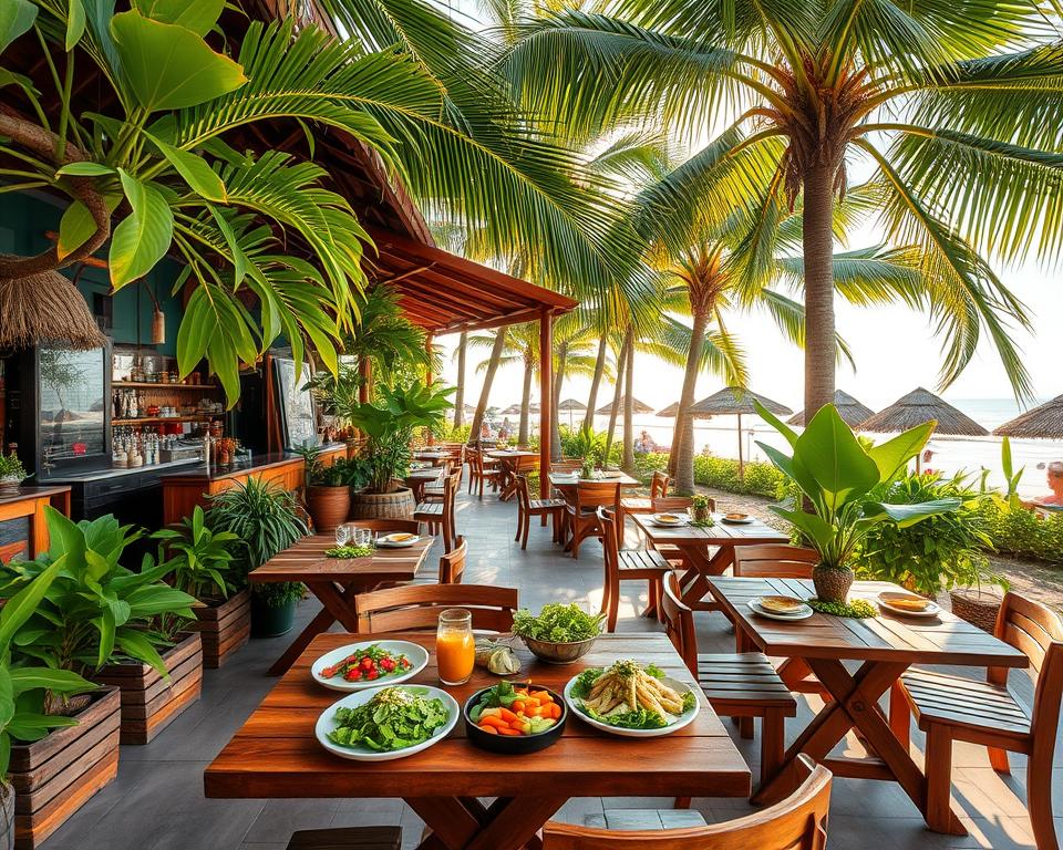 Do organic restaurants in Kuta offer vegan options?