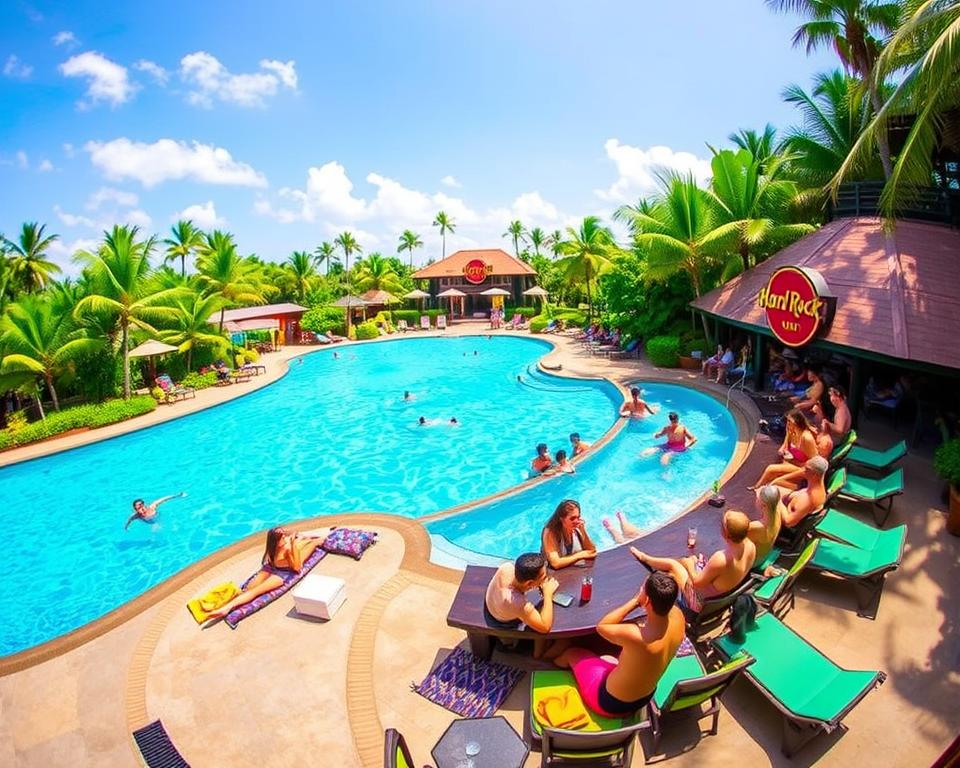 Does Hard Rock Bali have a swim up bar?