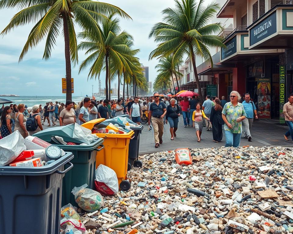 Environmental Impact of Jalan Legian's Tourism