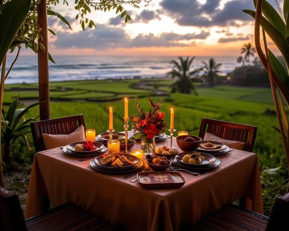 How much is a meal for two in Bali?