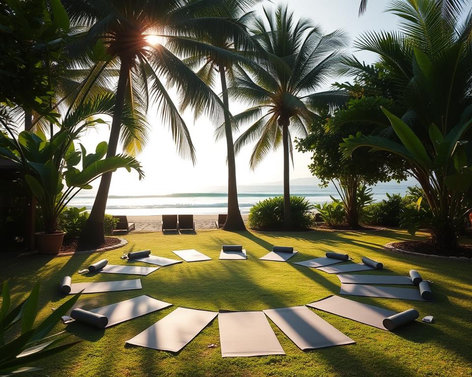 How to find discounts on yoga retreats in Kuta?