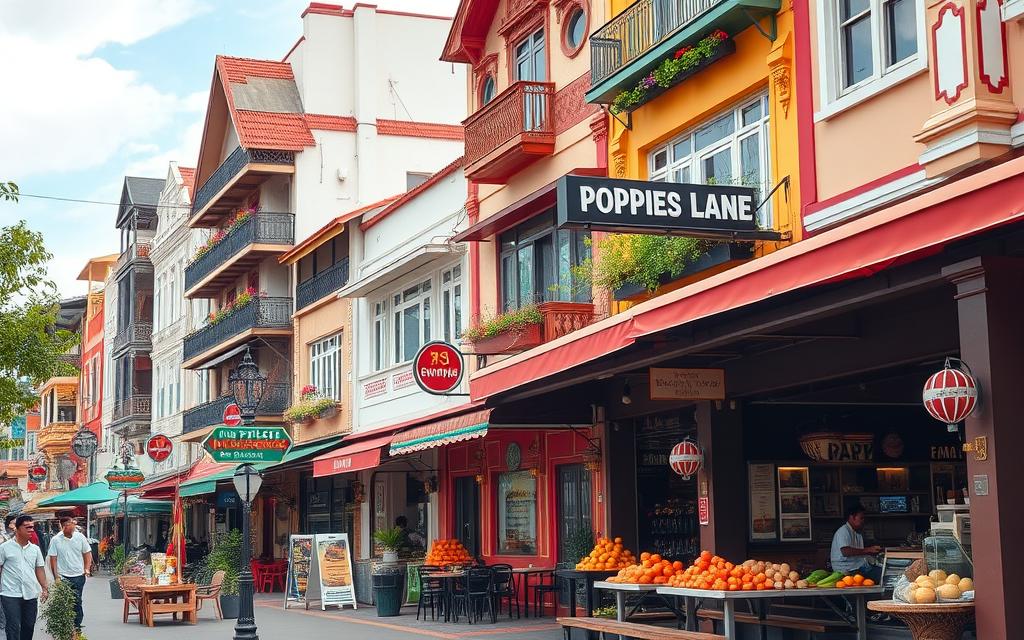 Iconic Restaurants and Cafés on Poppies Lane