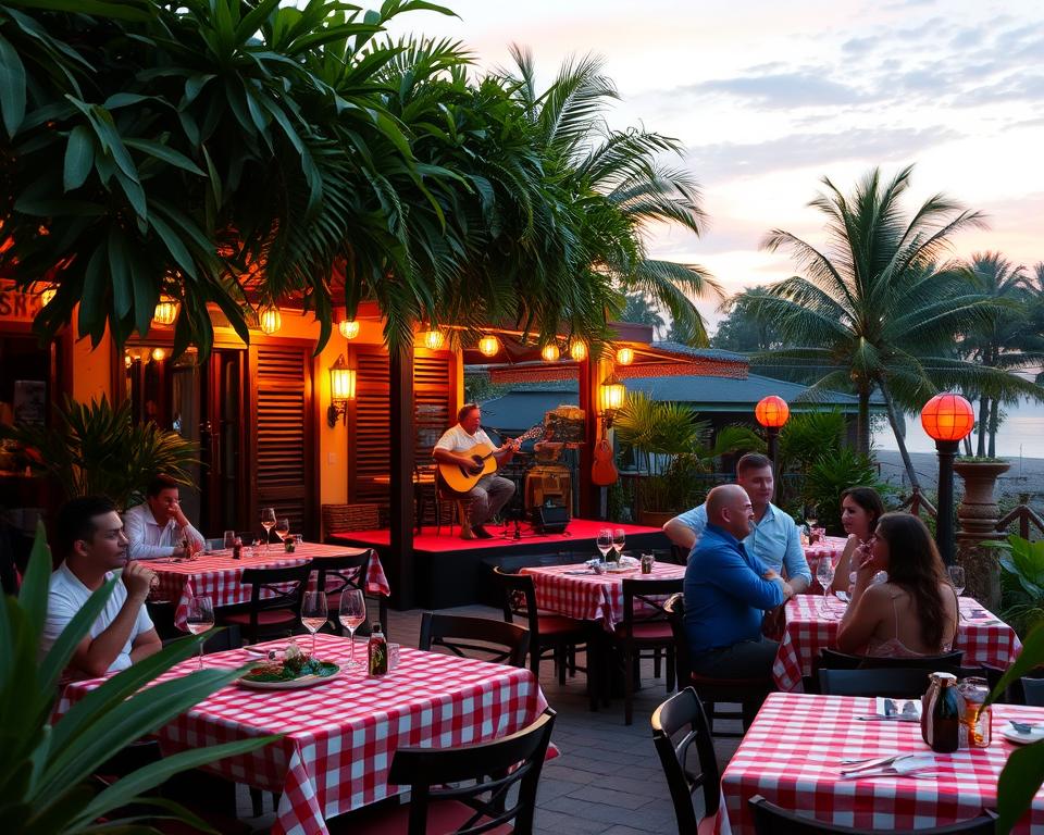 Is there an Italian restaurant with live music in Kuta, Bali?