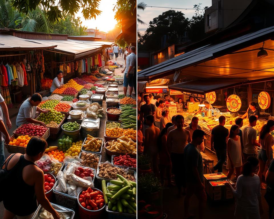 Morning vs Evening Markets in Kuta