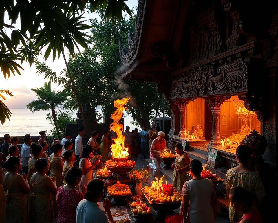 Rituals Performed at Pura Petitenget