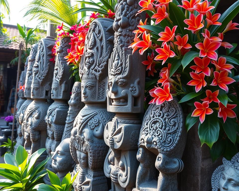 Stone Sculptures and Statues from Kuta Markets