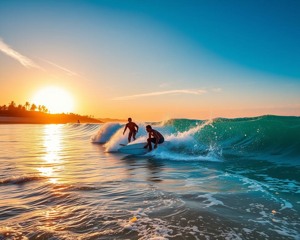 Surfing at Kuta Beach