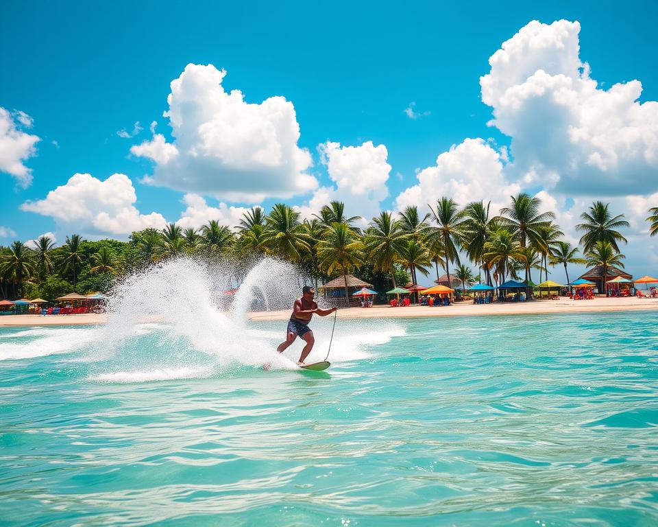 Waterskiing in kuta