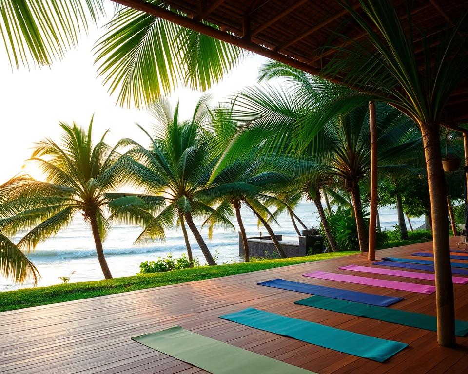 What are the benefits of attending a yoga retreat in Kuta?