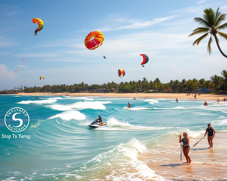 What are the most popular water sports among tourists in Kuta?