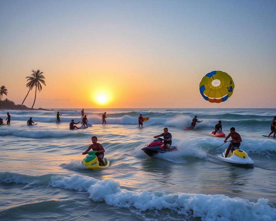 What are the prices for water sports in Kuta?