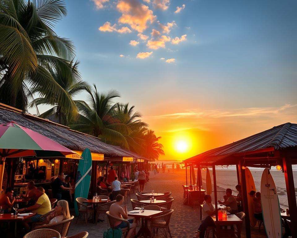 What are the top-rated beachfront restaurants in Kuta?