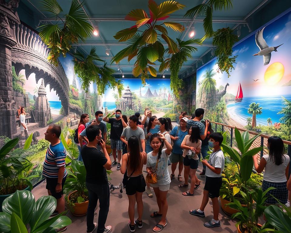 What can you see at the Dream Museum Zone (DMZ) Bali?