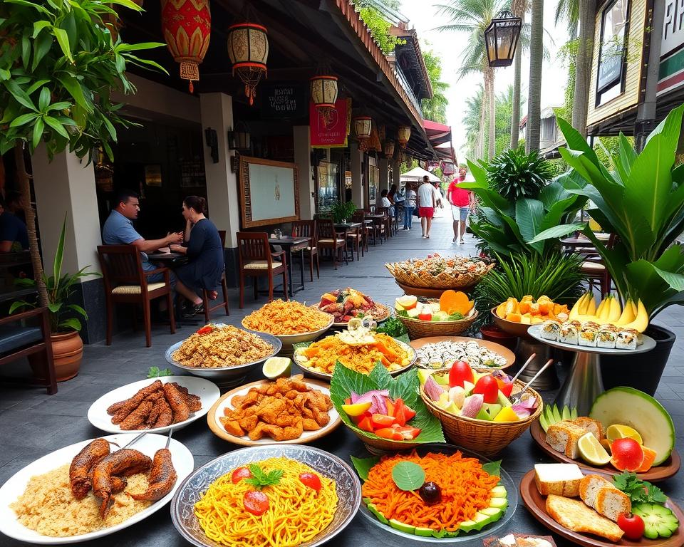 What cuisine can you find in Kuta Bali restaurants?