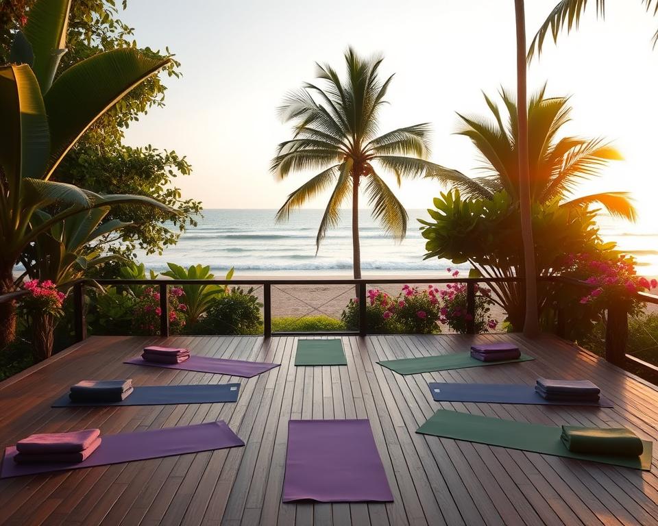 What is the average price of a 7-day yoga retreat in Kuta?