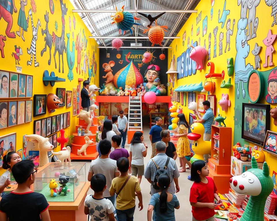 What is unique about the Museum Kartun in Kuta?